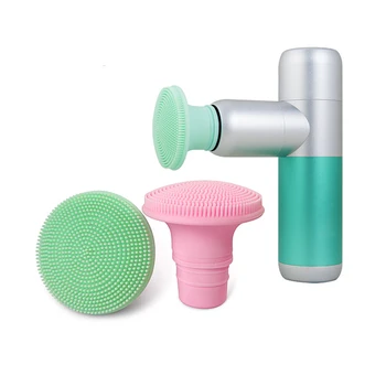 마사지 건용 실리콘 교체 헤드, 근육 자극기, 신체 이완 성형, 운동 근막 건 마사지 헤드, 1 개 