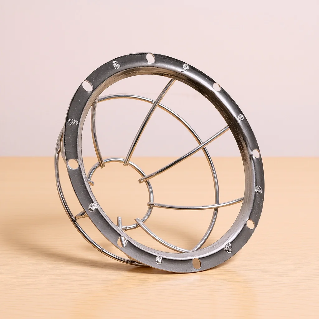 

Smoke Cover 106-132Mm Adjustable Base Iron Mesh Guard Cage Impact Resistant Protector for Installation