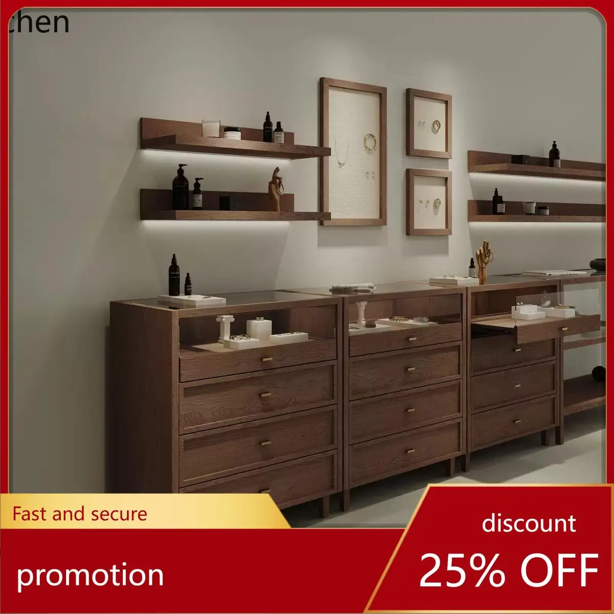 HXL Nakajima Jewelry Store Display Cabinet Display Chest Glass Counter Water Table