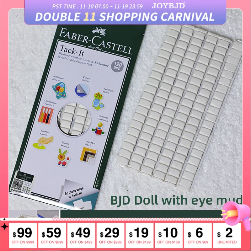 

Eye clay BJD baby Makeup maintenance White hand change eye fix eye material can be reused