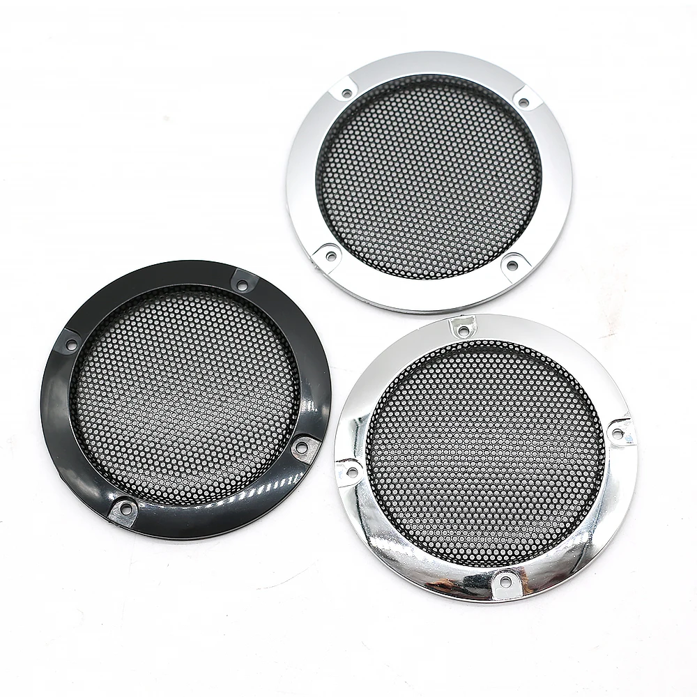 3 بوصة 9.5 سنتيمتر شبكة المتكلم غطاء شبكي شبكة مستديرة كروم أسود لتقوم بها بنفسك الصوت والفيديو ممر ألعاب خزانة أجزاء الكرة والدبابيس آلة بيع #3