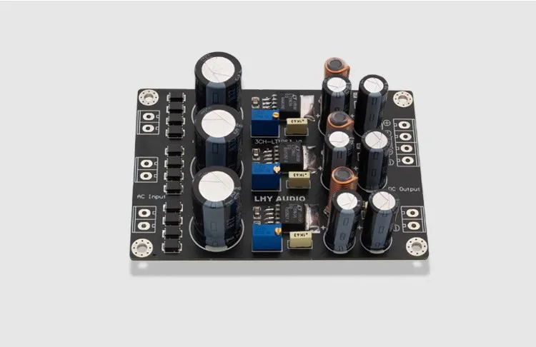 3-way DC Linear Positive And Negative Regulated Power Supply Finished Board LT1963A High-speed Low Noise HiFI DIY