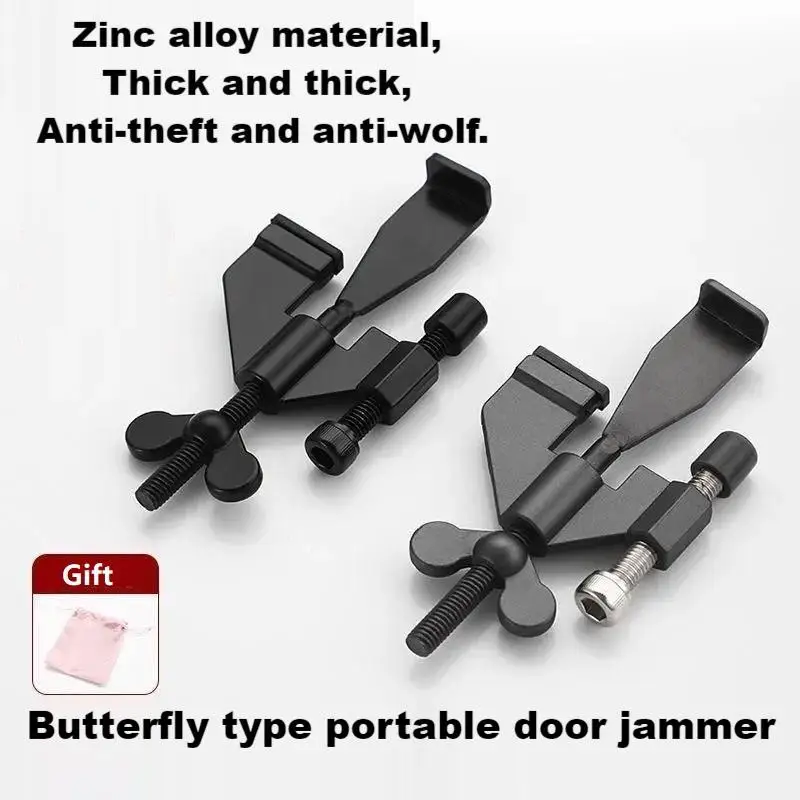 

Heavy-Duty Portable Door Lock Zinc Alloy Security Device for Enhanced Safety Ideal for Home Travel Hotels Apartments