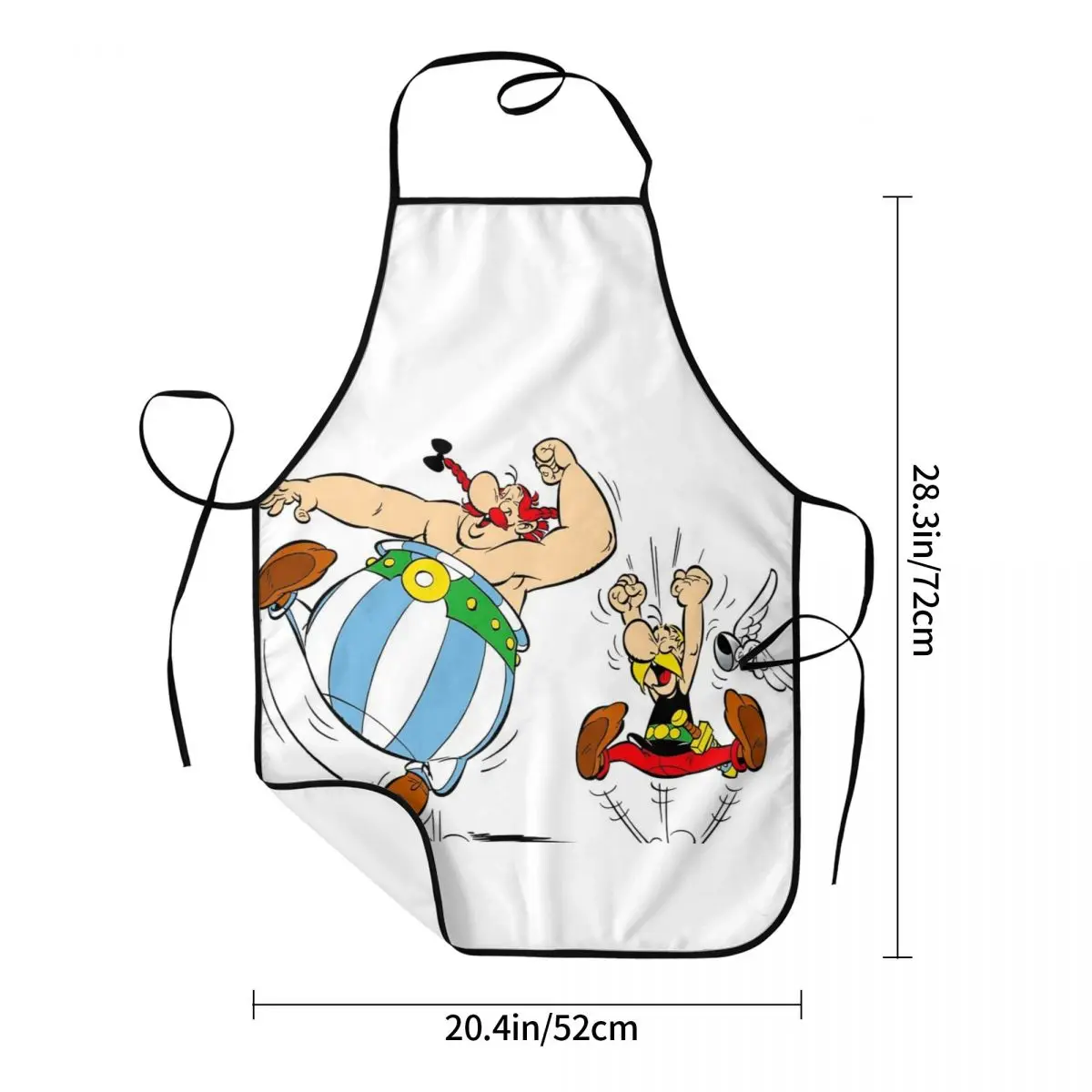 Asterix And Obelix 2 Apron Chef Cooking Cuisine Tablier Waterproof Bib Kitchen Cleaning Pinafore for Women Men Gardening