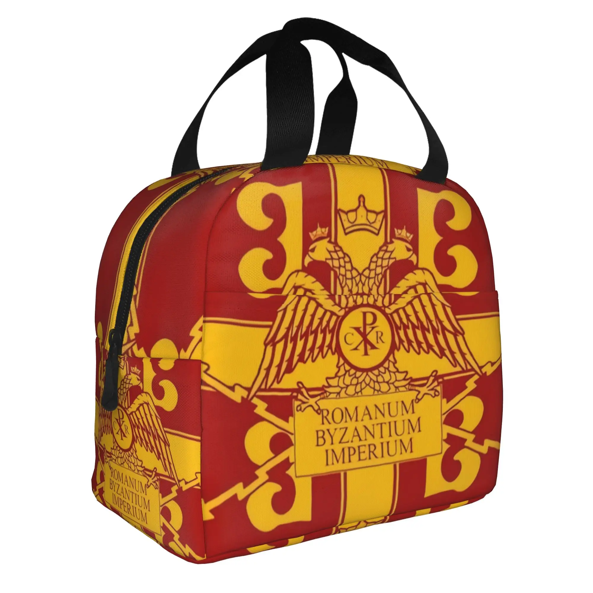 Roman ROMANUM BYZANTIUM IMPERIUM Thermal Insulated Lunch Bag Portable Lunch Tote for Outdoor Camping Travel Storage Food Box