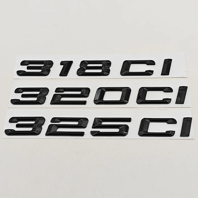 

Gloss Black 318Ci 320Ci 325Ci Car Rear Trunk Letter Badge Emblem For BMW 3 Series E46 E90 E92 E93 Styling Sticker Accessories