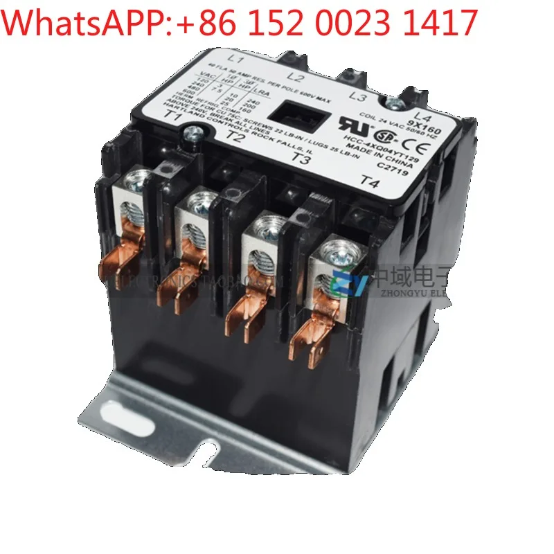 

9X160 HCC-4XQ04YT129 American four-pole AC contactor Pe-gasus special cutting machine 60A 80A