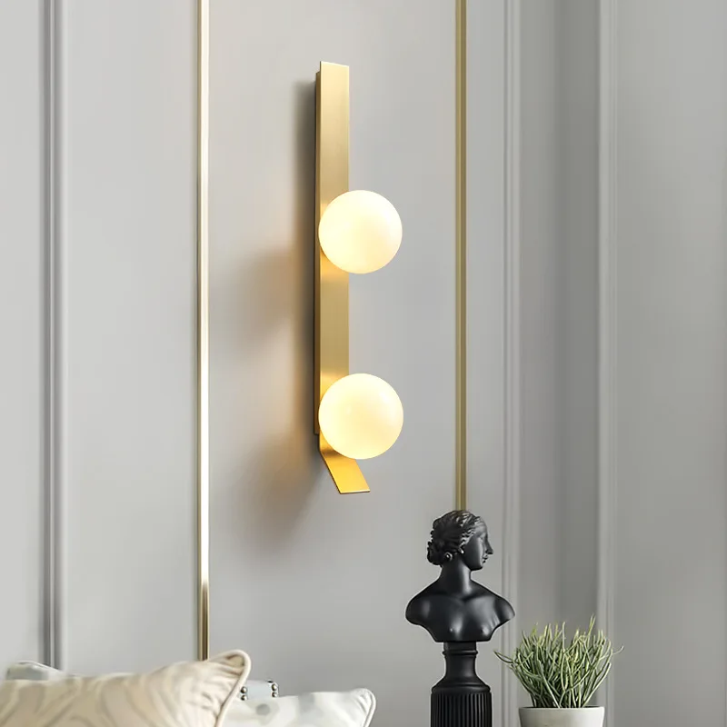 

Nordic Indoor Wall Lamp Bedroom Living Room Restaurant Aisle Stairs Lighting Sconce Gold Metal Drop Shipping G9 Bulb 110V-220V