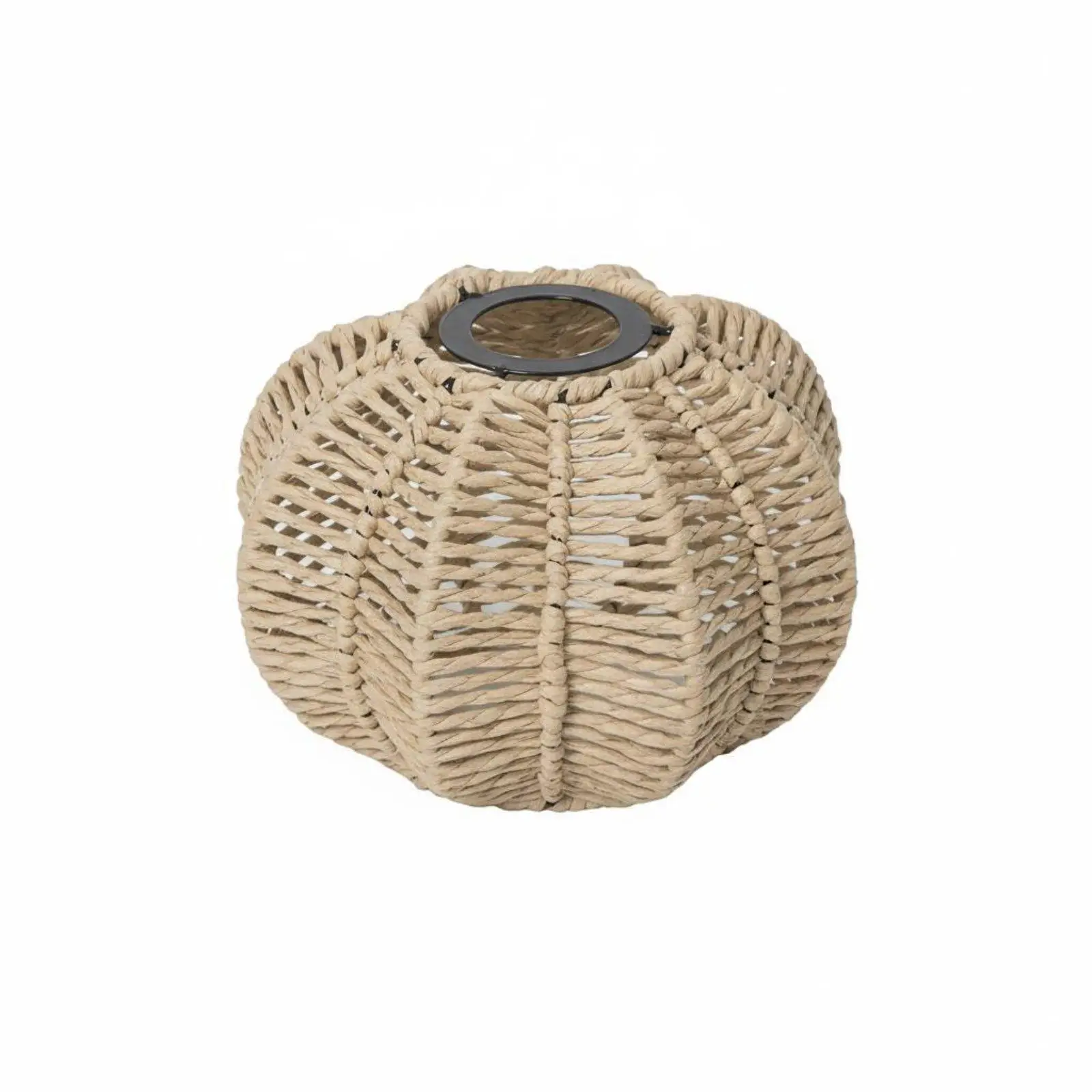 Rustic Paper Rope Shade for E27 Pendant Lamp Farmhouse Boho Ceiling Light Decor Accessory