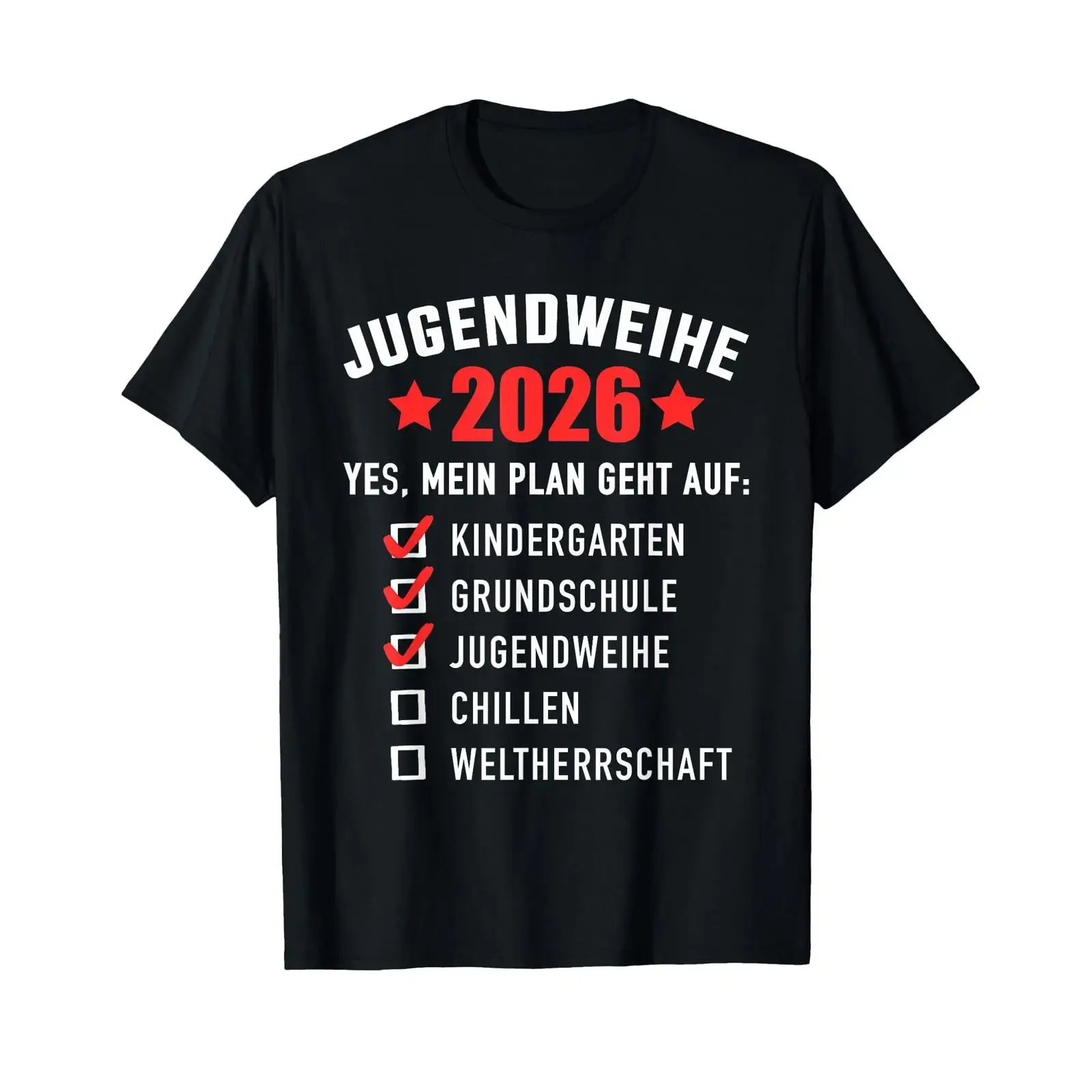 Youth Consecration 2026 Funny Checklist World Domination T Shirt vintage Washed Breathable graphic Top For Everyday Wear