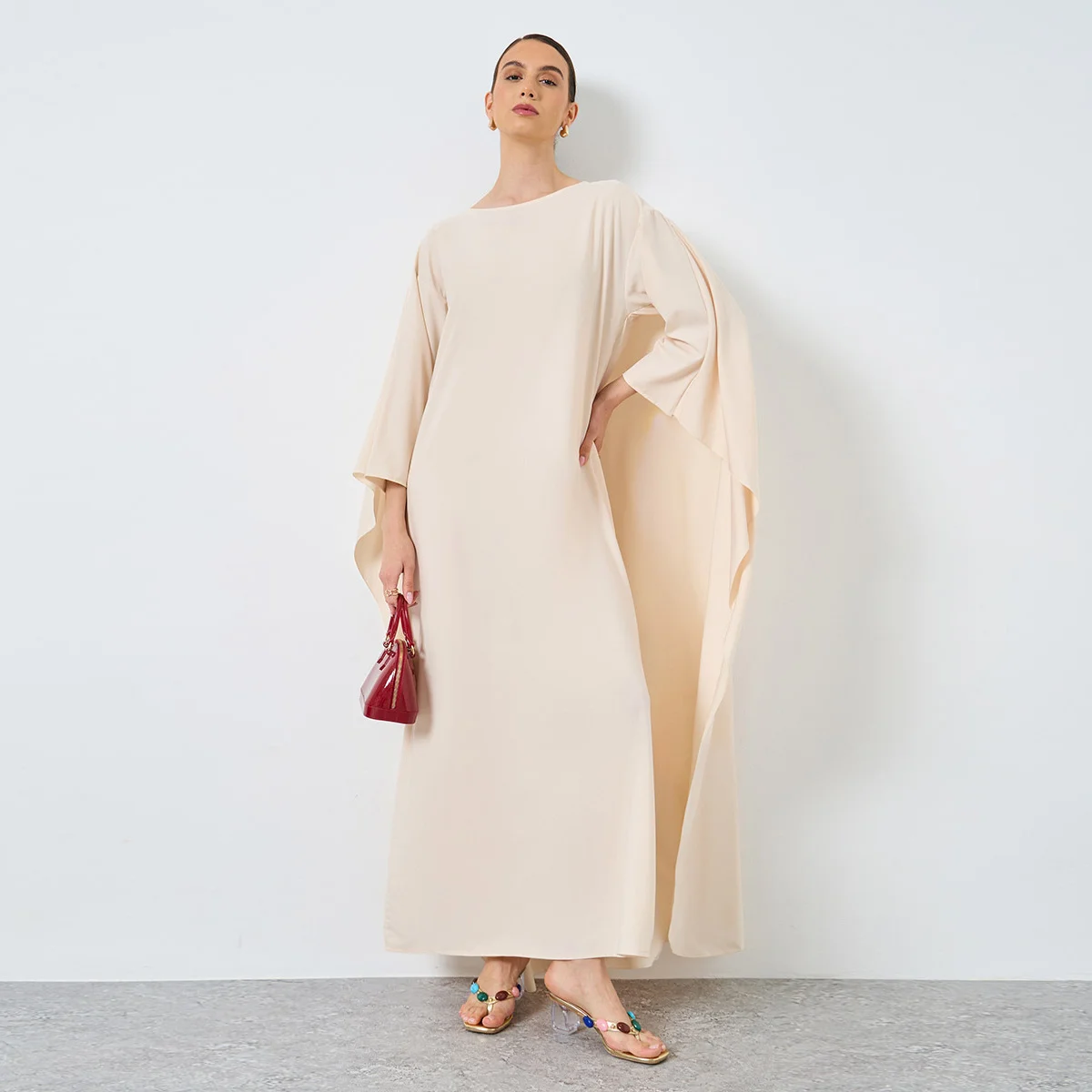 

Ближневосточное скромное вечернее платье с длинными рукавами, мусульманские женщины, Абая, Рамадан, вечерние платья, исламские джилбабские платья макси, кафтан