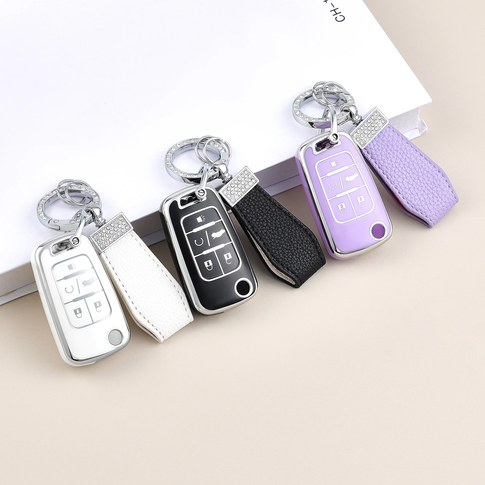 

Чехол для ключей Chevrolet с брелоком для Chevrolet, GMC, Buick Encore, Terrain, Malibu, Camaro, Cruze, Impala, Equinox, Volt, Spark