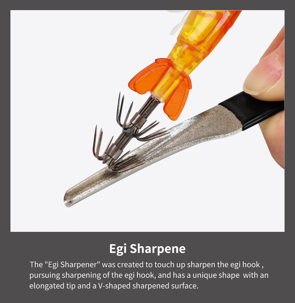 4-in-1 Eging Angelset: Retraktor, 100cm Maßband, Mini-Schnurschere, Egi-Haken-Schärfer, Hakenkorrektor, Tintenfisch-Angelzubehör – Detail 3