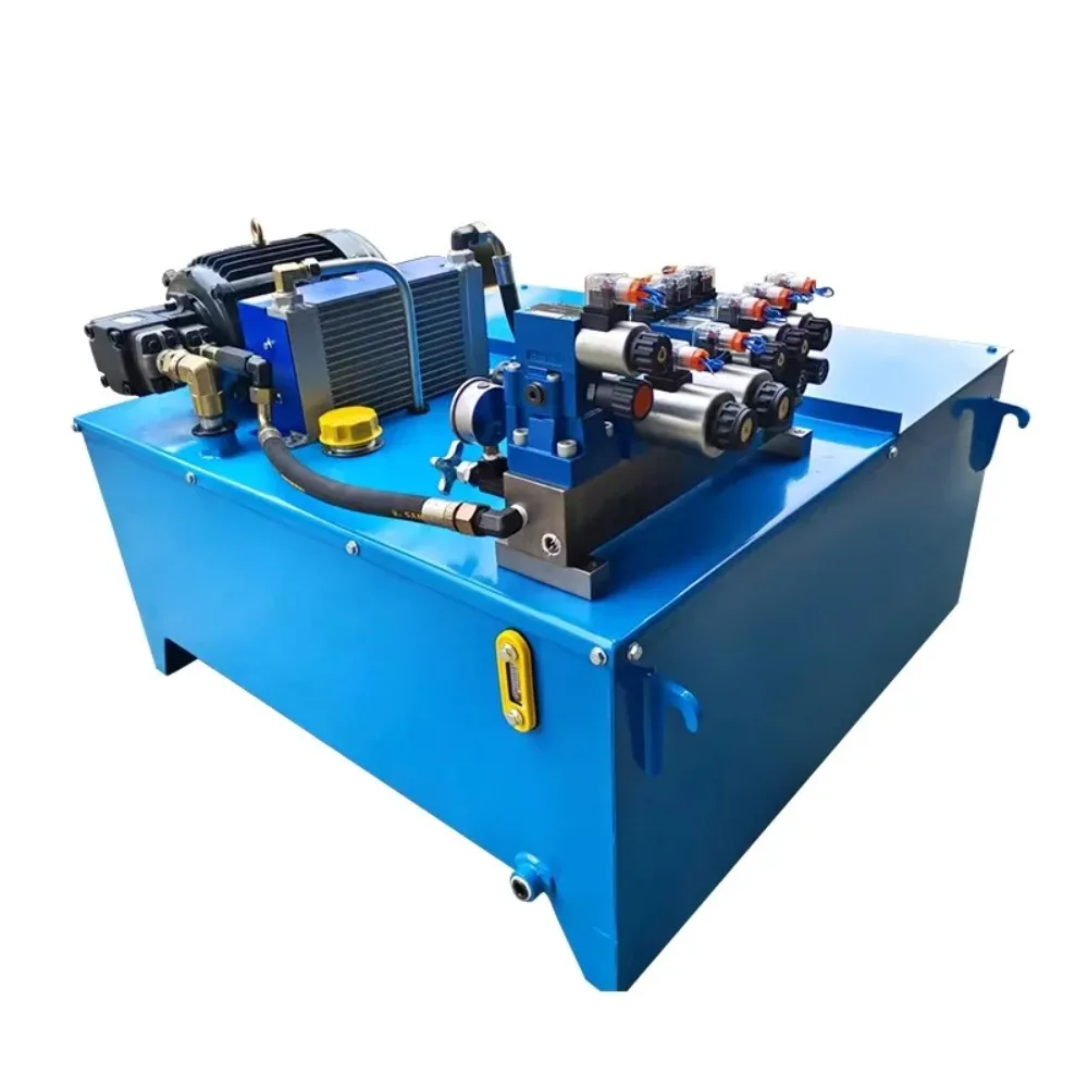 

Hydraulic system assembly power unit small hydraulic press machine lifting platform pumping station
