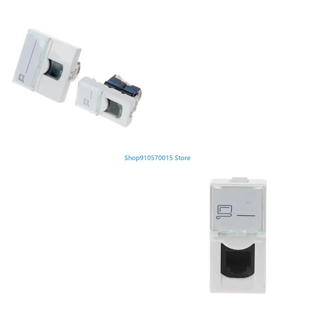 لوحة حائط إيثرنت B95C، لوحة حائط Keystone مع ملحق قارنة توصيل RJ45 Keystone