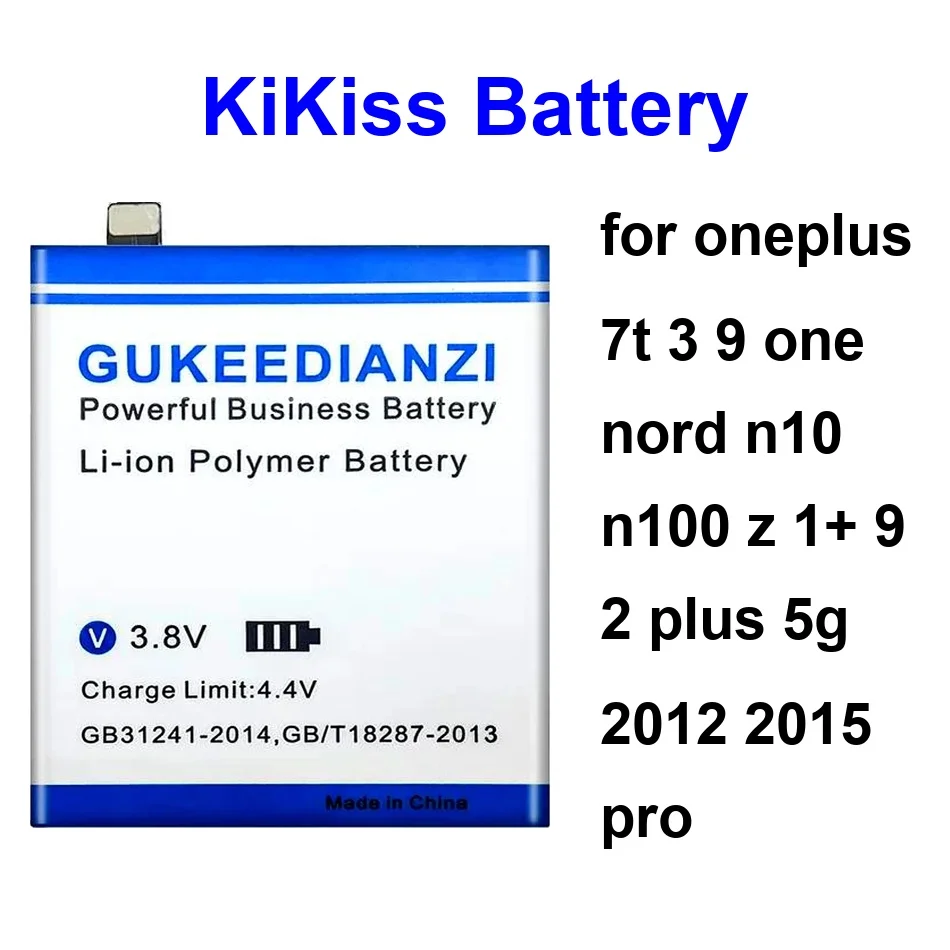 

4200-5550Mah BLP613 BLP597 BLP813 For Oneplus 7T 3 9 One Nord N10 N100 Z 1+ 2 Plus 5G 2012 2015 Pro Mobile Phone Battery
