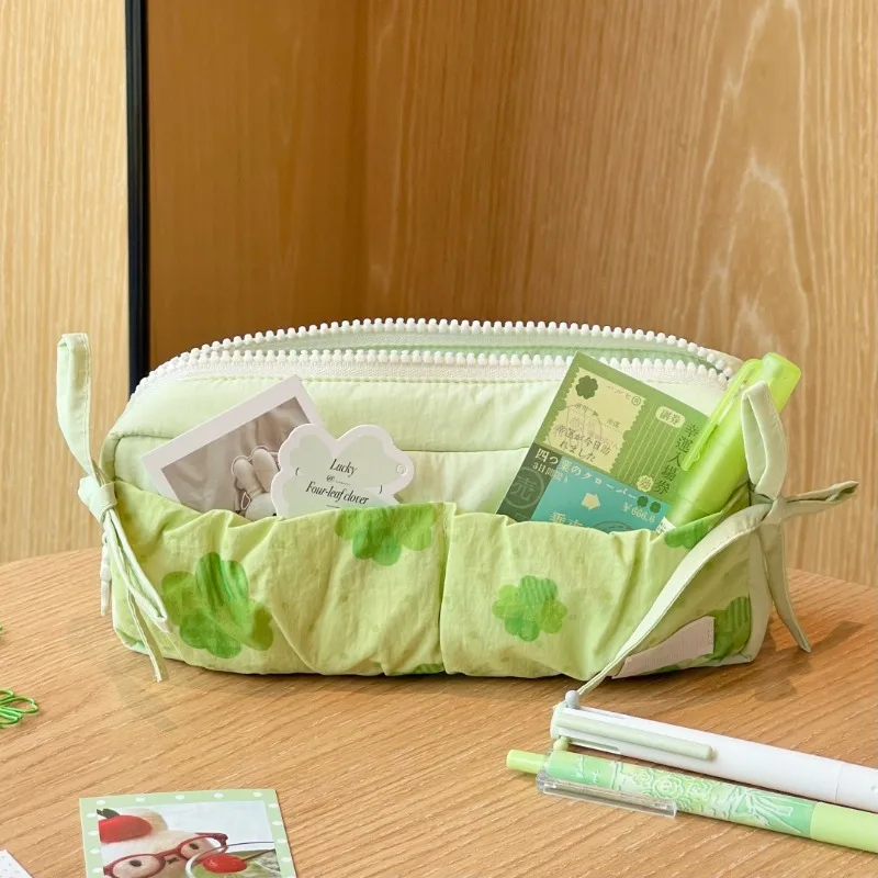 Cloud Toast Shaped Pencil Bag Large Capacity Cute High-value Student Stationery Storage Pouch Back To School
