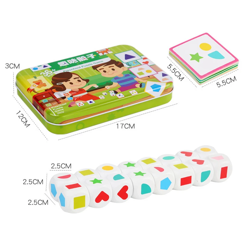 بطاقات مطابقة هندسية مونتيسوري للأطفال ، لعبة لوحة النارد على شكل لعبة ، ألعاب الذاكرة ، التفكير العقلي ، الألعاب التعليمية الحسية الاجتماعية