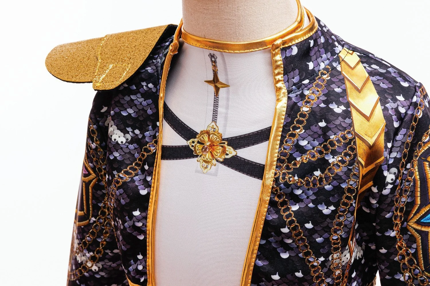 ชุดเสื้อแจ็คเก็ตครอปพิมพ์ลาย 3 - 3D Printing Gold บทวิจารณ์และราคา