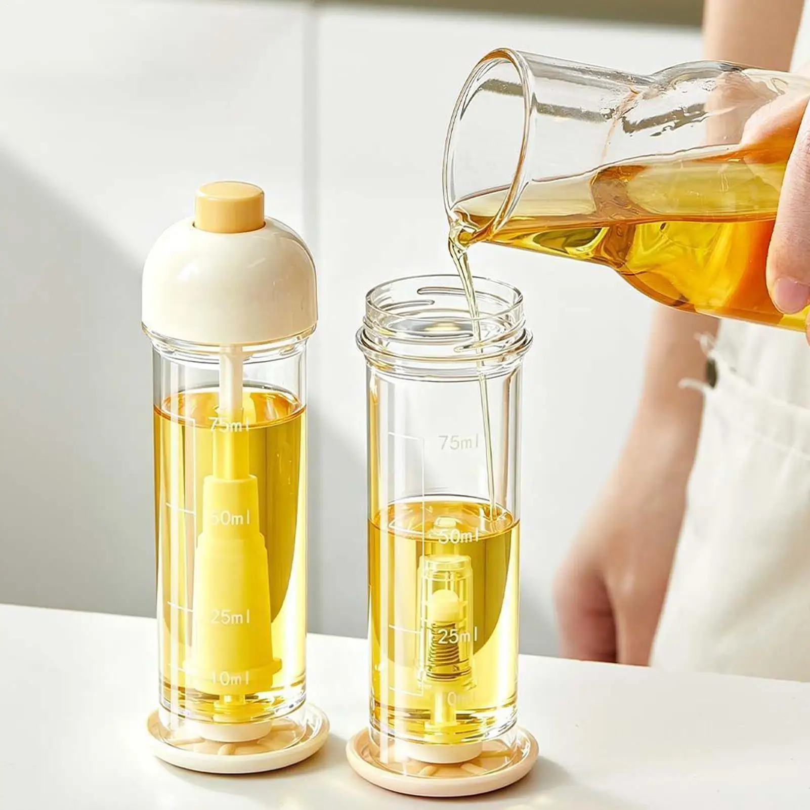 Cooking Oil Sprayer Downward Spray Dispenser for Grilling Downward Oil Mister for Apartment Garden Barbecue Kitchen Cooking