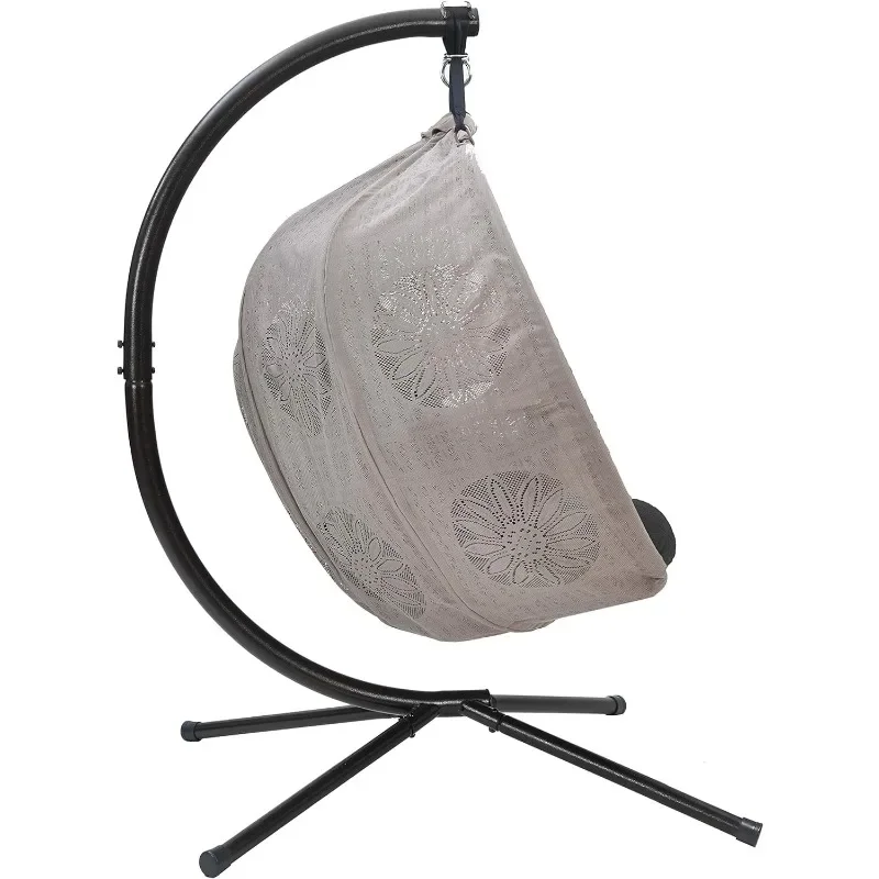 Maison de fleurs FHPC100-DCBLK causeuse à la Aliments, couverture noire/sable