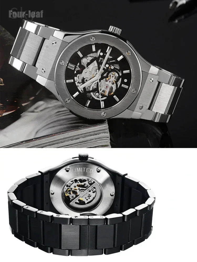 ل Hublot Yubo حزام ساعة اليد الانفجار الكبير الكلاسيكية الانصهار الرجال النساء الصلبة الفولاذ المقاوم للصدأ حزام الساعات سوار 27*19 مللي متر