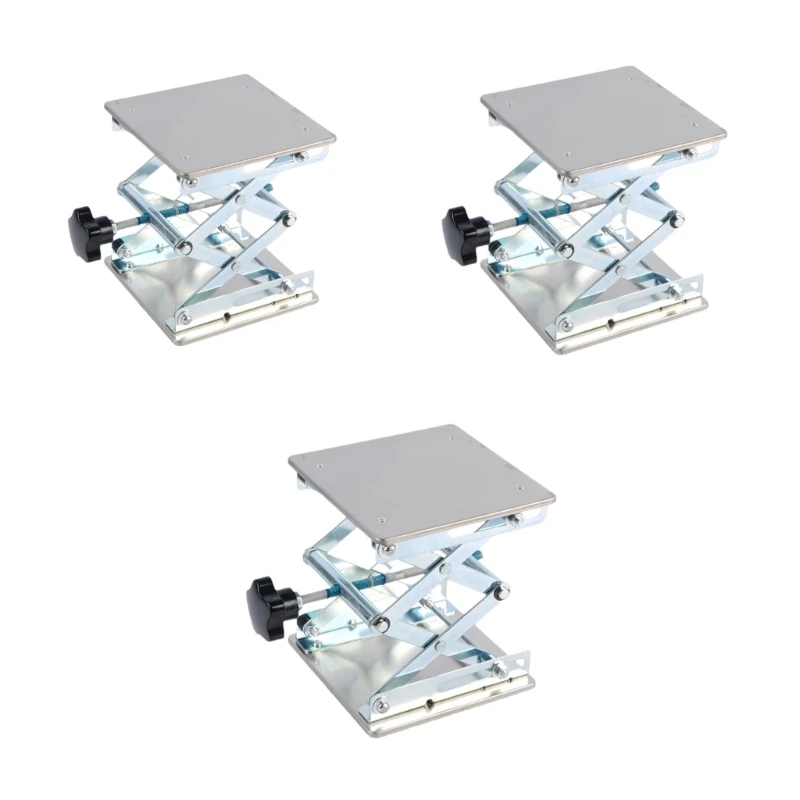 Stainless Steel Laboratory Table Manual Lift Platform Lift Table With Manual Screw Adjustment For Precises Height Control K1KF
