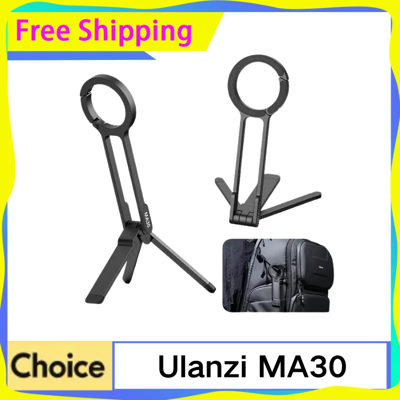 

Ulanzi Ma30, карабинный штатив для телефона, магнитный штатив, настольное крепление, двусторонняя ручка для телефона, на заказ для iphone 15 14 Pro/Pro Max