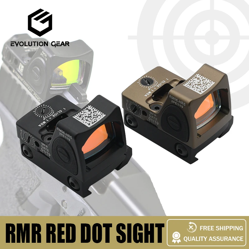 

RMR HRS 2.0 Reflex Red Dot Sight with Glock Mount and Rifle Picatinny Mount for Hunting Airsoft With Full Original Marknigs