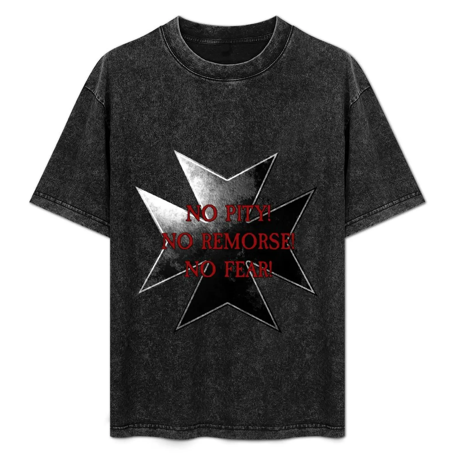 Templar Vow - No Pity! No Remorse! No Fear! T-Shirt hippie clothes rapper graphic tees new edition luxury clothes men