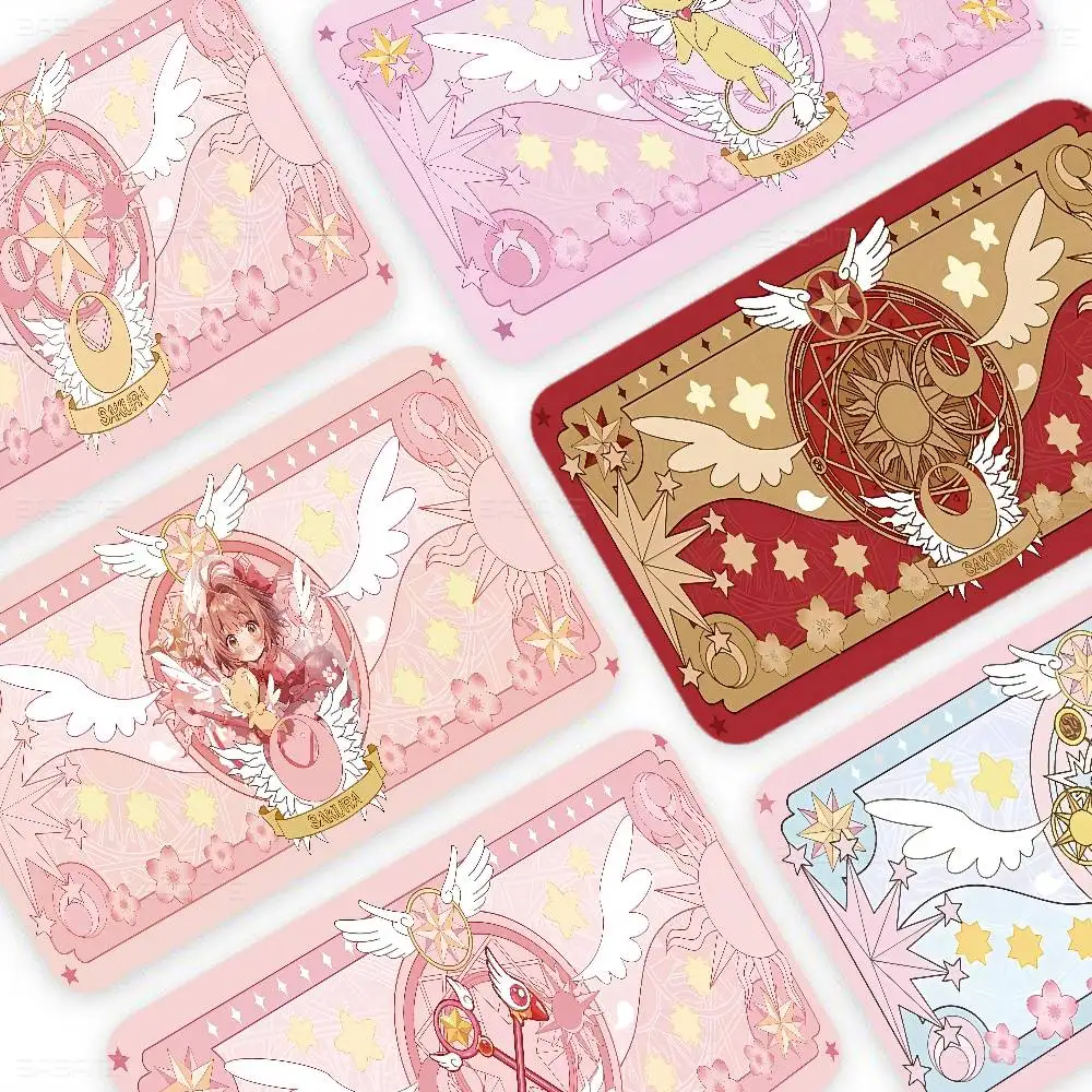 C-Cardcaptor Sakura Credit Card Skin Stickers For VISA Bank Card Transportation Card Waterproof Sticker Anti-scratch Women Gift