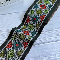 5 Yards/lot Ethnic Style Webbing Woven Jacquard Ribbon Geometric Pattern For Garment Accessories LS-2214 Width 10 CM