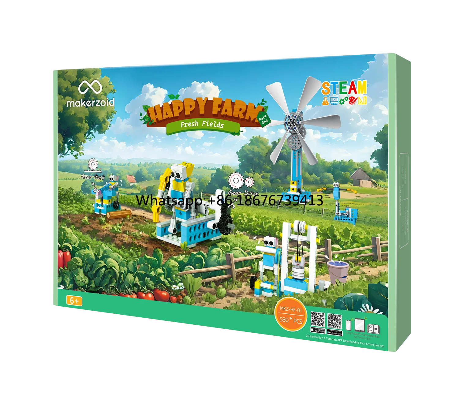 happy-farm-kit-de-aprendizaje-stem-interactivo-electrico-robot-de-juguete-de-plastico-motorizado-para-ninos