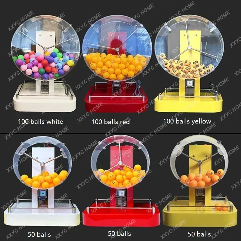 50-100 Ball Electric Automatic Bingo Cage Lucky Game Playing Machine Hot Selling Electric Acrylic Lottery Machine