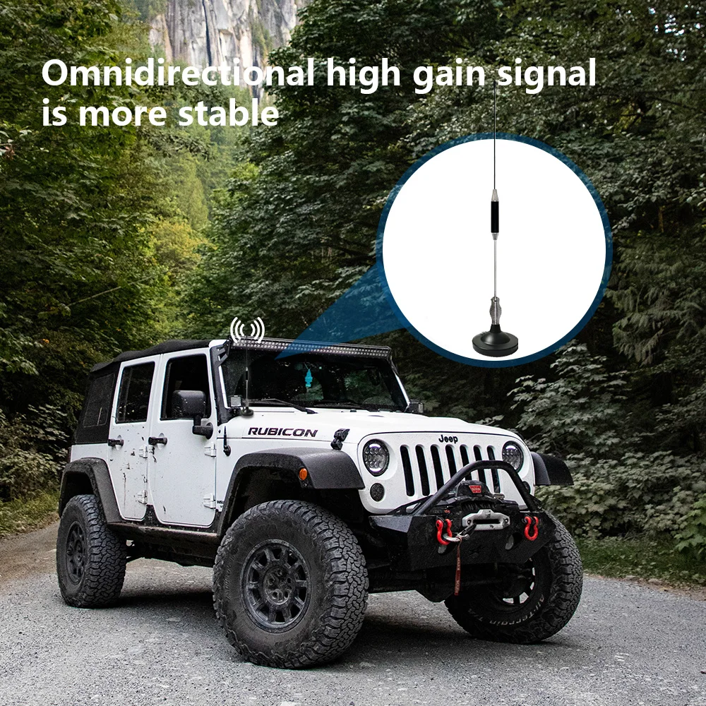 CB Antenna 28 inch 27 Mhz CB Radio Antenna Full Kit with Heavy Duty Magnet Mount Mobile/Car Radio Antenna