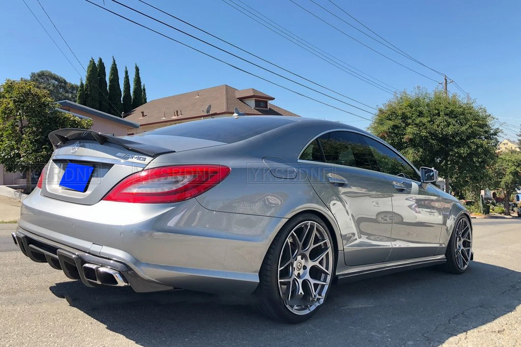 W218 Carbon Fiber Rear Trunk Boot Spoiler for 2012 - 2018 CLS Class CLS350 CLS400 CLS450 CLS500 CLS63 Sedan Fitment Guaranteed