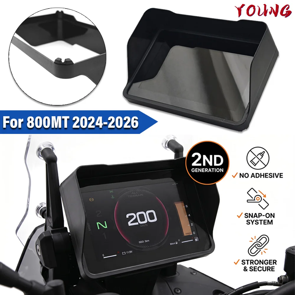 

Motorcycle Instrument Cover Protection Dashboard Sun Visor Cover Anti-Glare Cover For CFMOTO 800 MT 800MT 2024 2025 2026