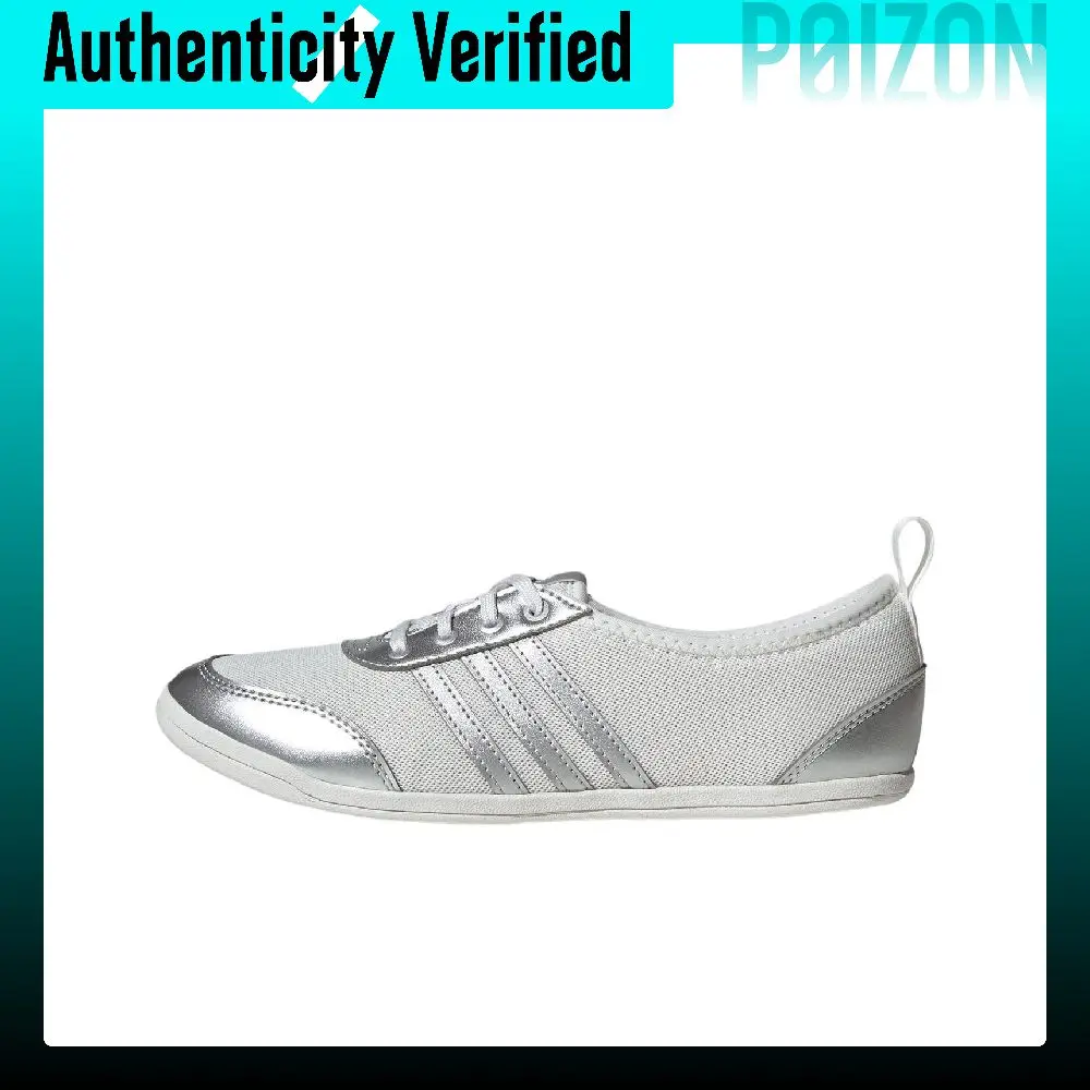 Adidas Diona Ballet Casual Shoes Women's Low-top Crystal White/Metallic Silver KJ4051