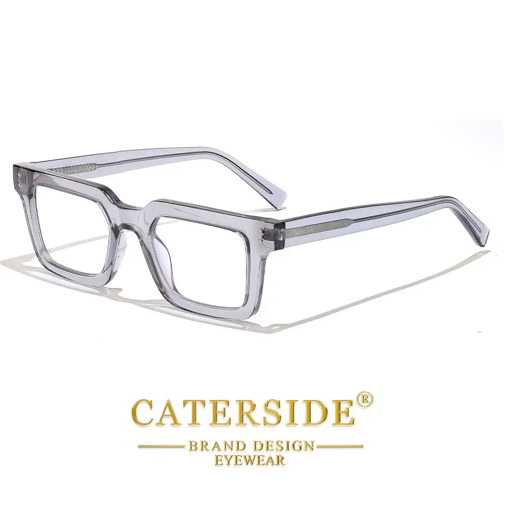 CATERSIDE Retro Herren Anti-Blaulicht-Brille Hochwertige Tr-90 Eckige Brillengestelle Damen Computer-Lese-Schutzbrille – Detail 5