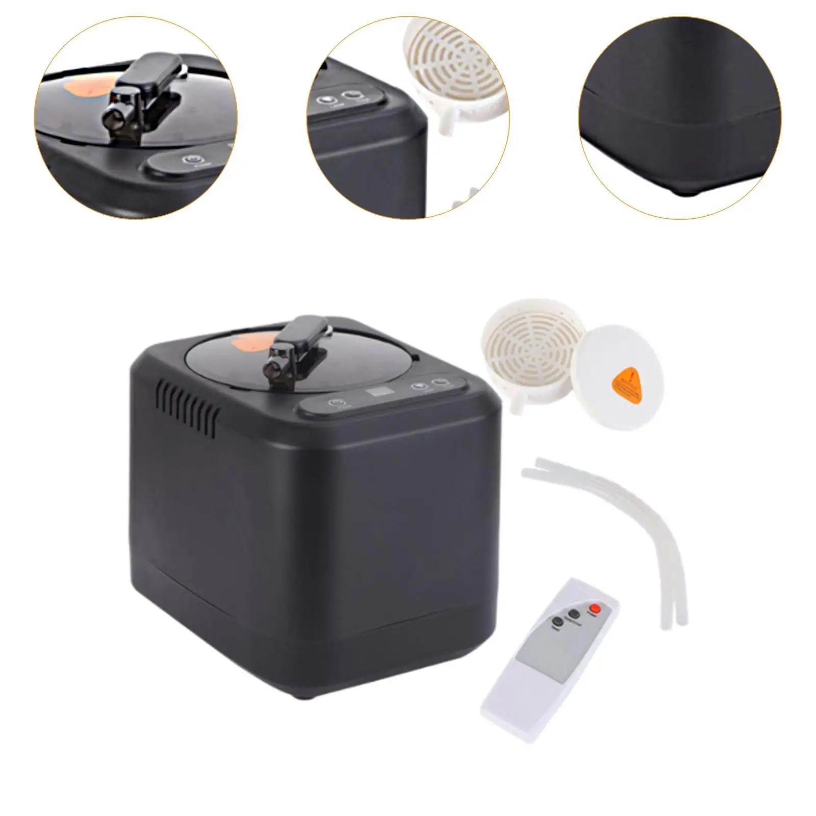 Sauna Steamer Pot 4L Sturdy Lightweight Timing Function 110V Steam Generator