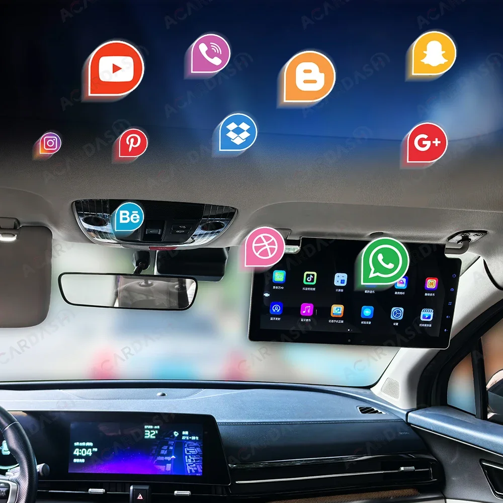 Автомобильный смарт-экран, регистратор вождения для Mercedes Benz E-класса, DVD, мультимедийный дисплей, автомобильный солнцезащитный козырек, развлекательный экран Android