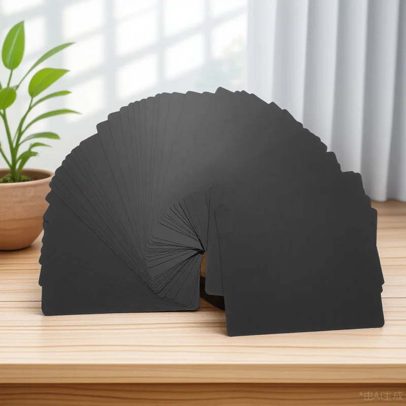 

50Pcs Metal Business Cards Aluminium Alloy Sheets Solid Not Easy to Bend Sublimation Business Card Blank Name Cards