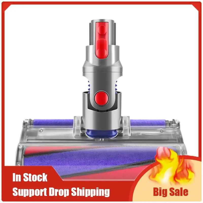 Top Deals Soft Roller Vacuum Cleaner Head Compatible For Dyson V7V8V10V11V15 Cordless Vacuum Cleaners,  Head Replacement