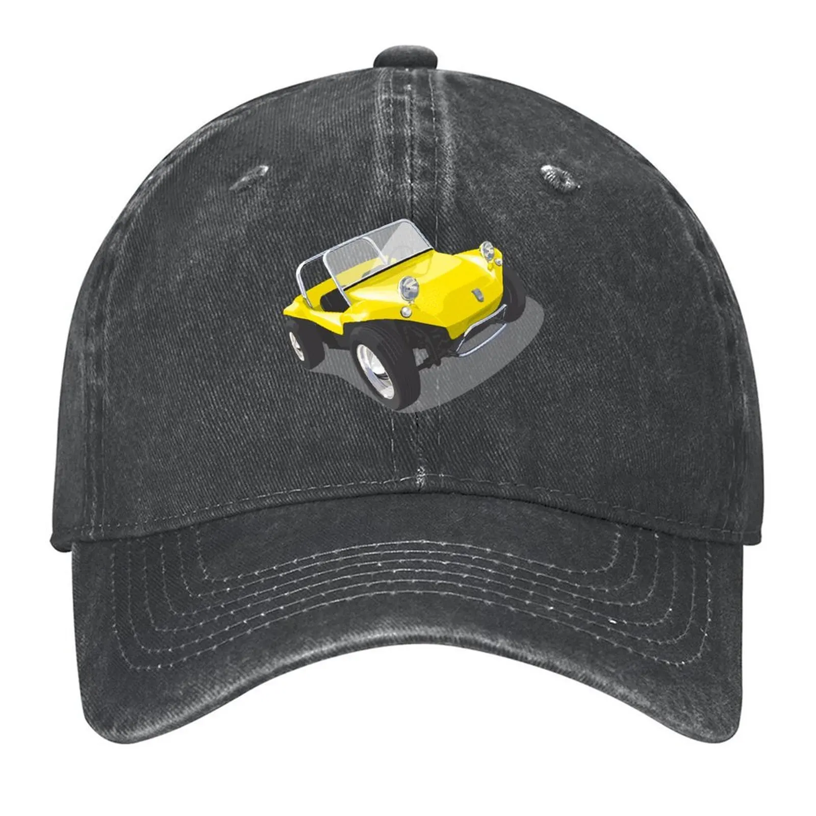 

Classic Manx beach buggy in yellow Baseball Cap Winter hat Ball Cap Beach Trucker Hat Hats For Men Women's