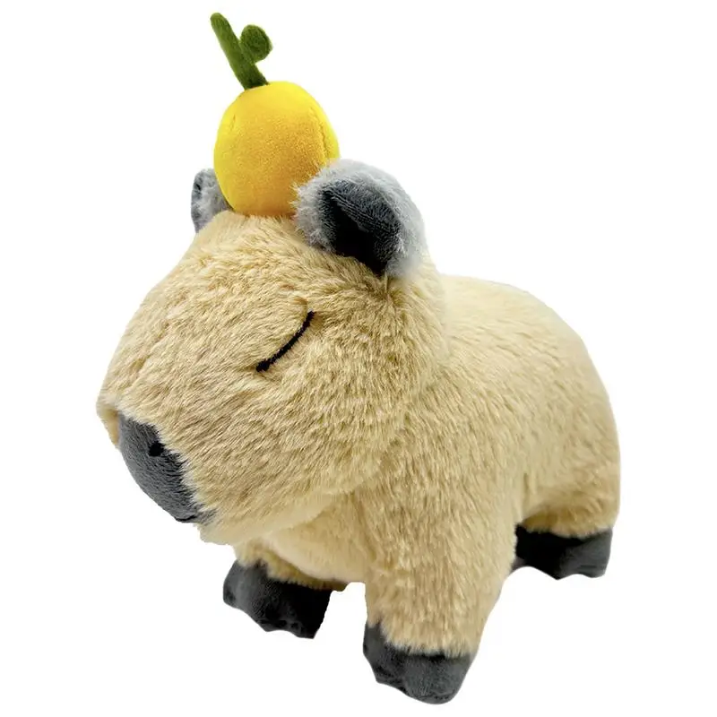 Capybara Plush Creative Super Soft Stuffed Animal Toys Backpack Plush Toys Sitting Lovely Cartoon Animals Stuffed Dolls Decore