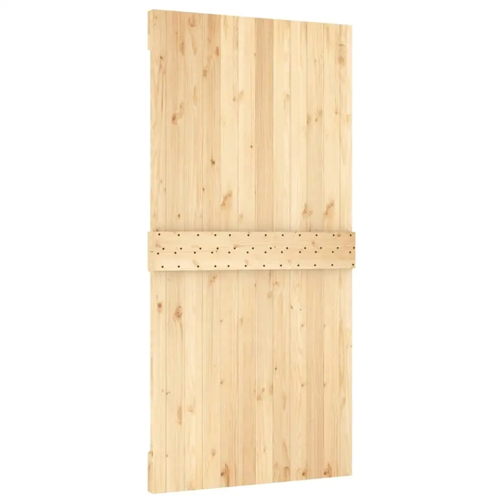 Solid Pine Door NARVIK 39.4x82.7 Inch - Durable & Stylish Wooden Entryway Solution