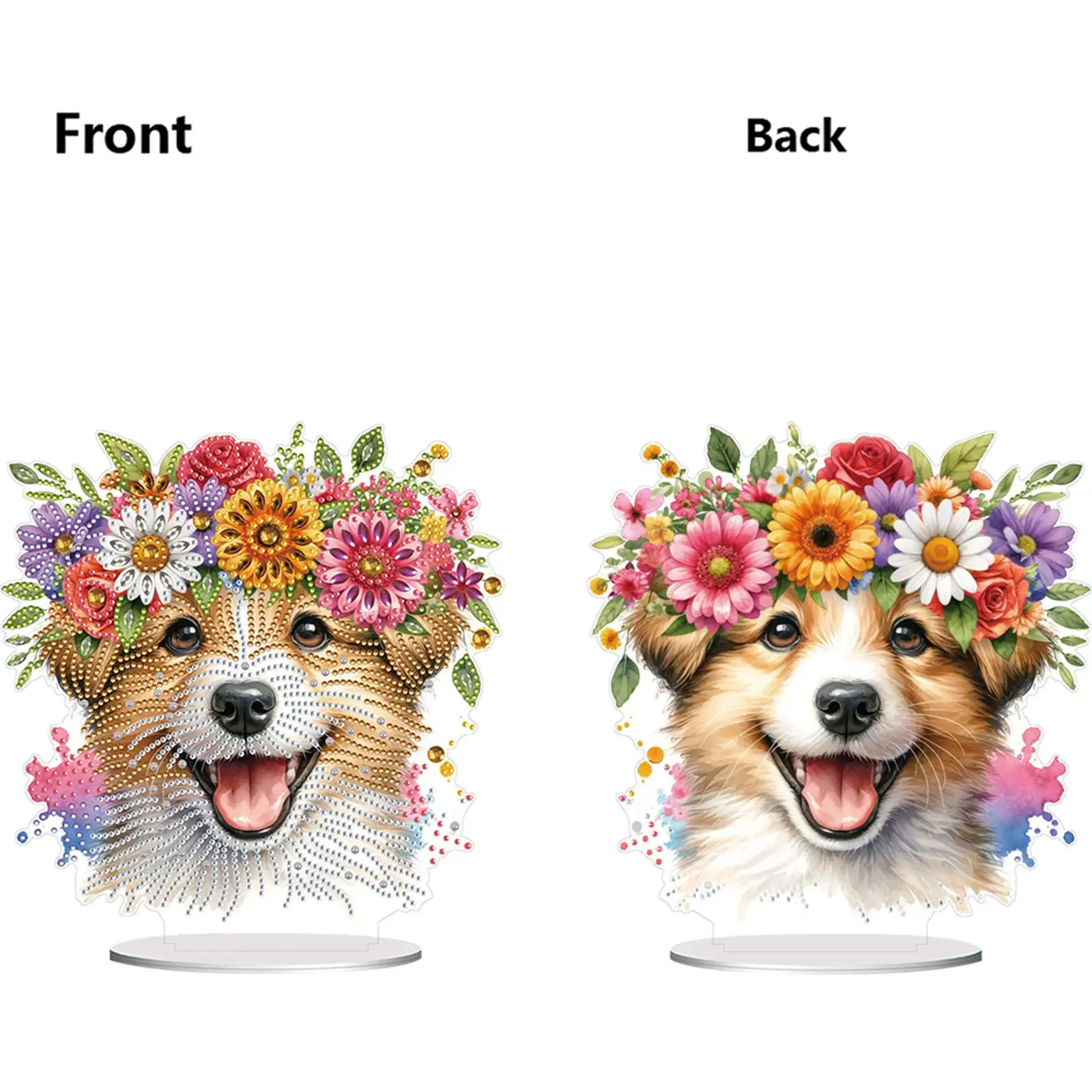 

Acrylic Special Shaped Flower Arch Animal Teapot Diamond Painting Tabletop Ornaments Kit 5D DIY Diamond Art Tabletop Decorations