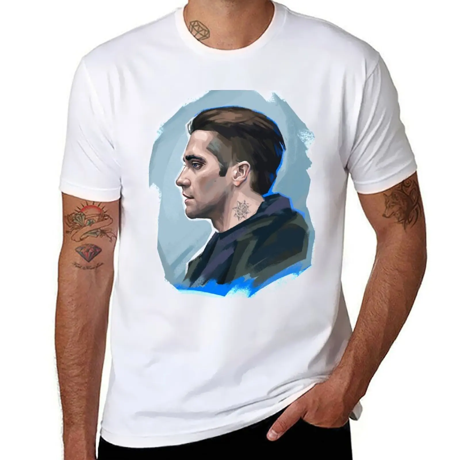

Jake Gyllenhaal T-Shirt t shirts for man graphic vintage funny t shirts man T-Shirt