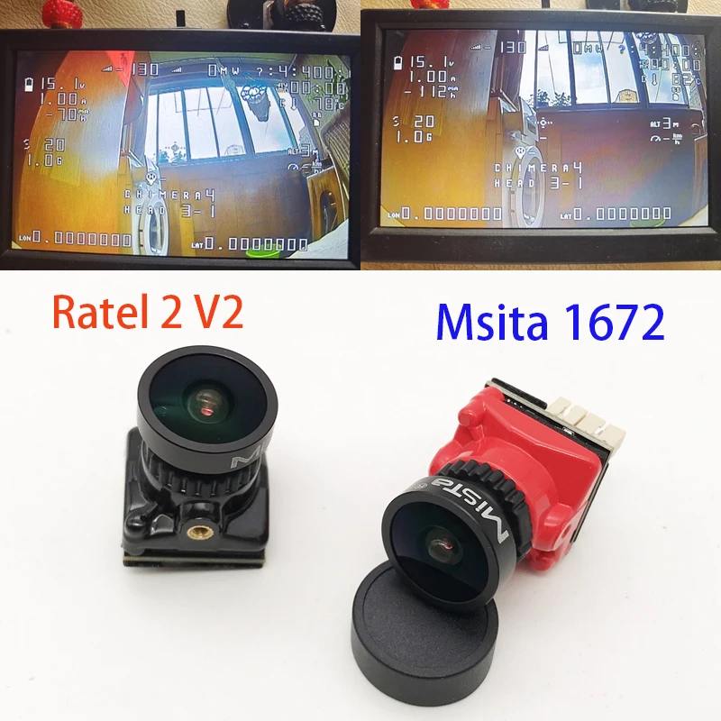 Mista Ratel FPV Mini Camera 2000TVL 1/1.8 ''inch Starlight HDR 2.1mm Lens 4:3&16:9 NTSC&PAL Switchable for RC Racing Drone Part