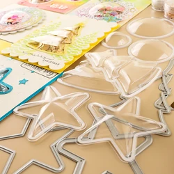 10/20Pcs 3D Dimensional Shaker Domes For Adding Dimensions to Shaker Cards Plastic Puffy Shaker Covers scrapbooking supplies